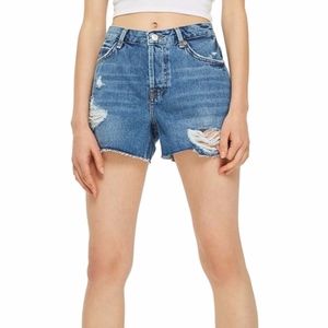 NWT Topshop Ashley Ripped Boyfriend Shorts